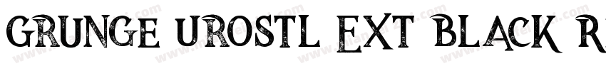 Grunge Urostl Ext Black Regular字体转换